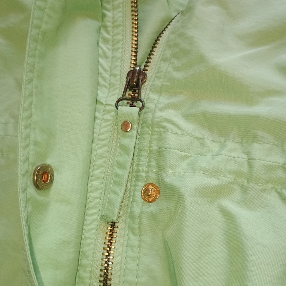 Lilly &‎ Van Light Green Zip Snap Front Jacket Women's XS Adjustable Sleeve - Picture 13 of 14